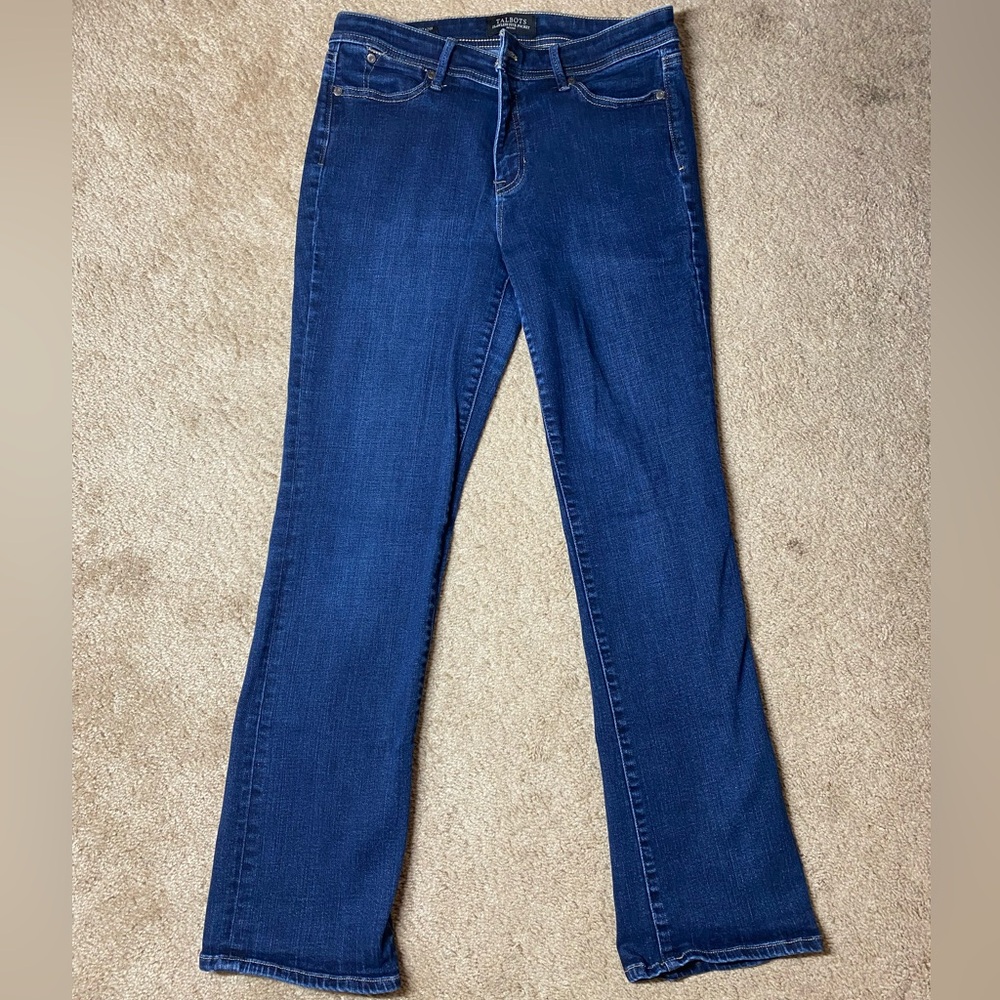 Womens Talbots barely boot jeans petite